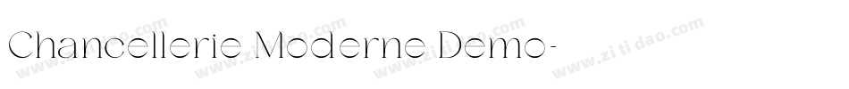Chancellerie Moderne Demo字体转换